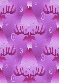 Machine Washable Transitional Fuchsia Magenta Purple Rug, wshpat3092pur