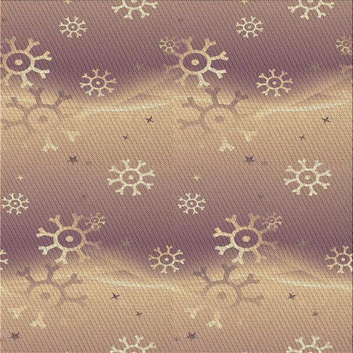 Round Patterned Dark Almond Brown Rug, pat3093brn