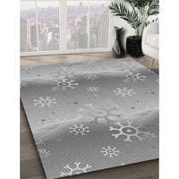 Patterned Cloud Gray Rug, pat3093gry