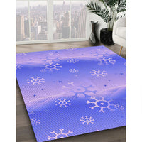 Patterned Purple Mimosa Purple Rug, pat3093pur