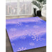 Patterned Purple Mimosa Purple Rug in Family Room, pat3093pur