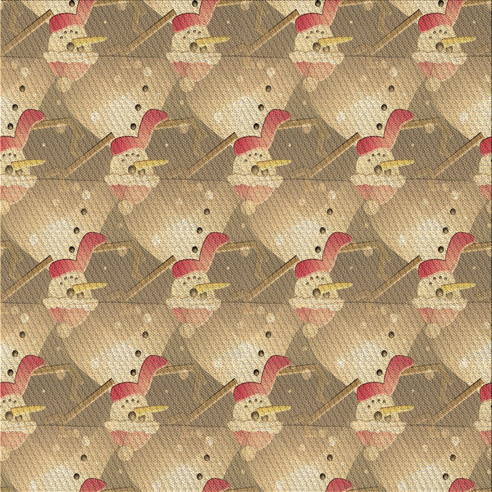 Round Machine Washable Transitional Light Brown Rug, wshpat3094brn