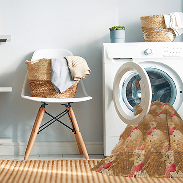Machine Washable Transitional Orange Rug in a Washing Machine, wshpat3094org