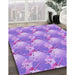 Machine Washable Transitional Bright Lilac Purple Rug in a Family Room, wshpat3094pur