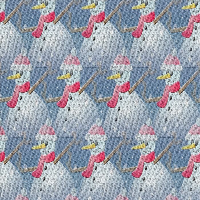 Patterned Mist Blue Novelty Rug, pat3094