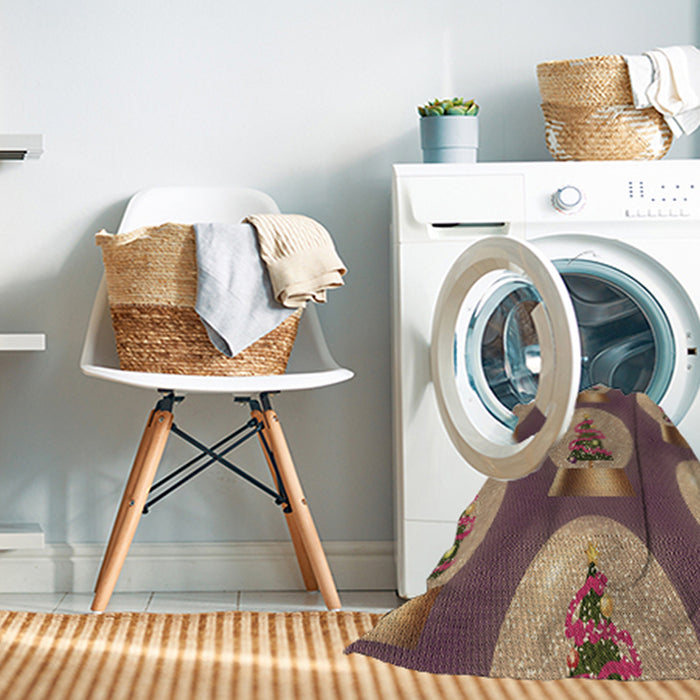 Machine Washable Transitional Brown Sand Brown Rug in a Washing Machine, wshpat3095brn