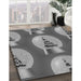 Machine Washable Transitional Dark Gray Rug in a Family Room, wshpat3095gry