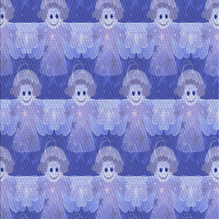 Patterned Denim Blue Rug, pat3096blu