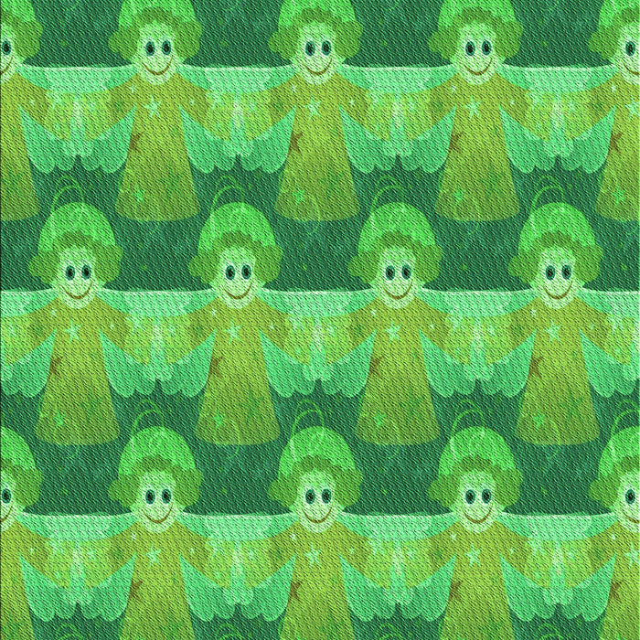 Patterned Neon Green Rug, pat3096grn