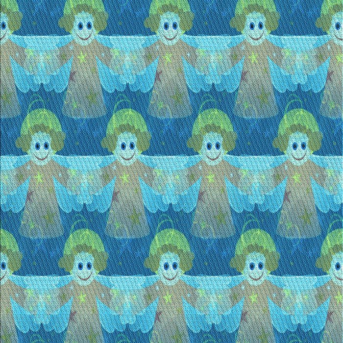 Patterned Glacial Blue Ice Blue Rug, pat3096lblu