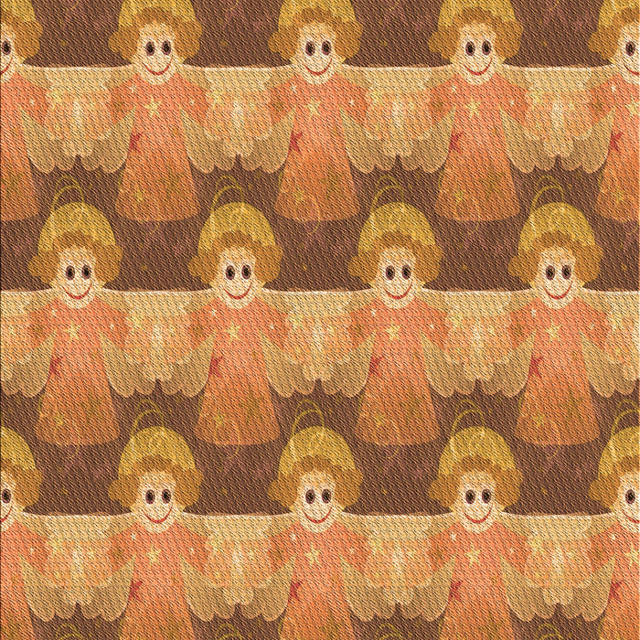 Patterned Orange Rug, pat3096org