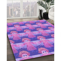 Patterned Purple Rug, pat3096pur