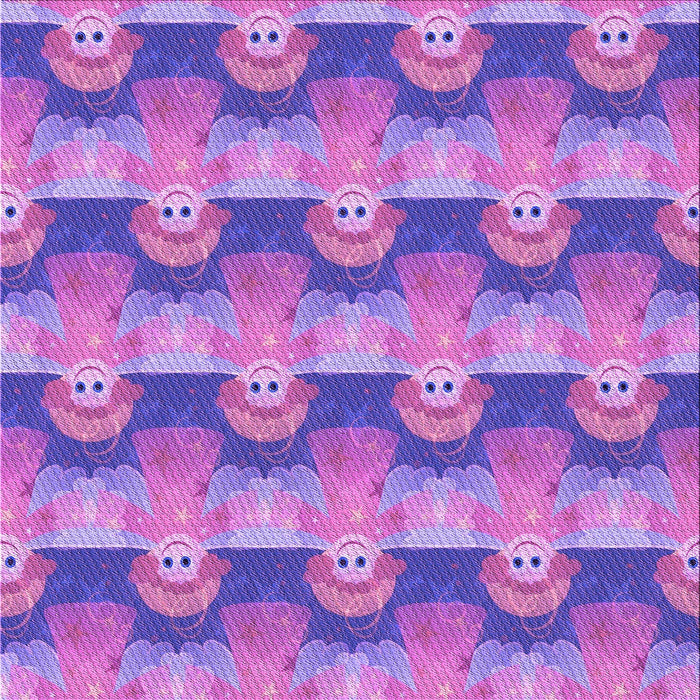 Round Machine Washable Transitional Purple Rug, wshpat3096pur