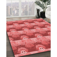 Patterned Red Rug, pat3096rd