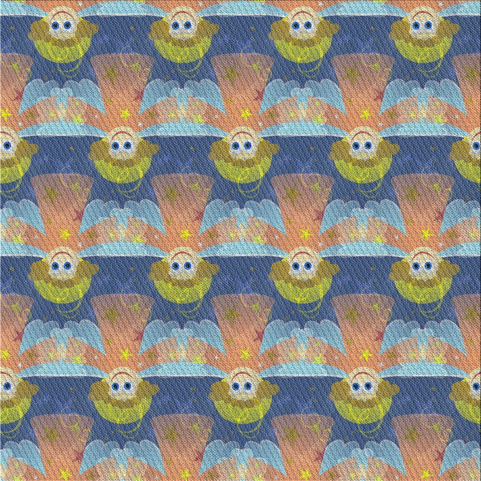 Square Patterned Carbon Gray Novelty Rug, pat3096