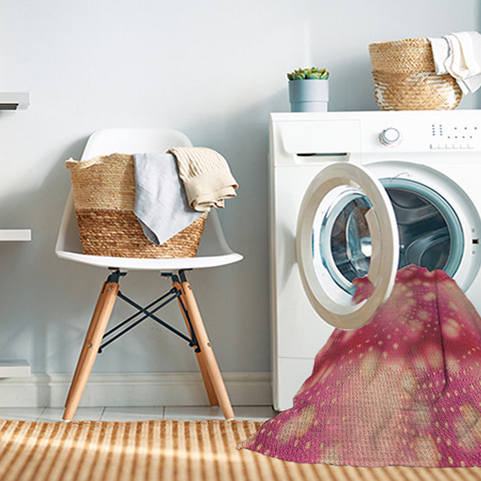 Machine Washable Transitional Orange Rug in a Washing Machine, wshpat3097brn
