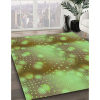 Patterned Green Rug, pat3097grn