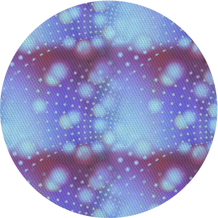 Square Patterned Crystal Blue Rug, pat3097lblu