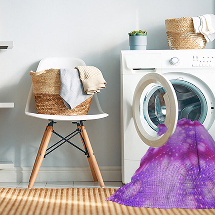 Machine Washable Transitional Fuchsia Magenta Purple Rug in a Washing Machine, wshpat3097pur