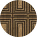 Square Patterned Light Brown Rug, pat3098brn