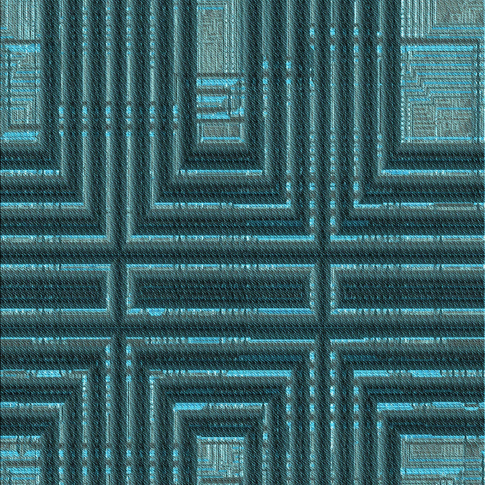 Patterned Deep Teal Green Rug, pat3098lblu