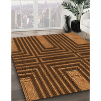 Patterned Orange Rug, pat3098org