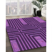 Patterned Purple Rug, pat3098pur