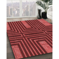 Patterned Red Rug, pat3098rd