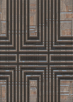 Patterned Mid Gray Novelty Rug, pat3098