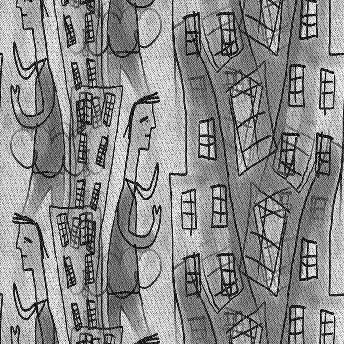 Patterned Silver Gray Rug, pat3099gry