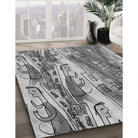 Patterned Silver Gray Rug, pat3099gry