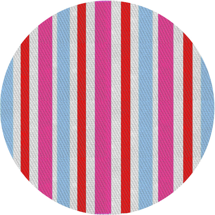 Square Machine Washable Transitional Pink Violet Pink Rug, wshpat309