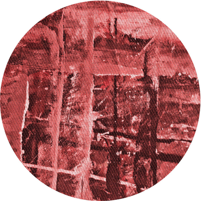 Square Patterned Red Rug, pat31rd