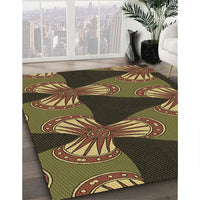 Patterned Bakers Brown Rug, pat310brn