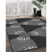 Machine Washable Transitional Charcoal Black Rug in a Family Room, wshpat310gry