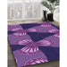 Machine Washable Transitional Purple Rug in a Family Room, wshpat310pur