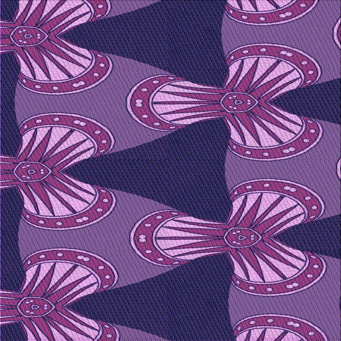 Round Machine Washable Transitional Purple Rug, wshpat310pur