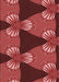 Patterned Cranberry Red Rug, pat310rd