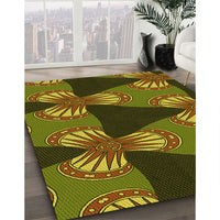 Patterned Bakers Brown Rug, pat310yw