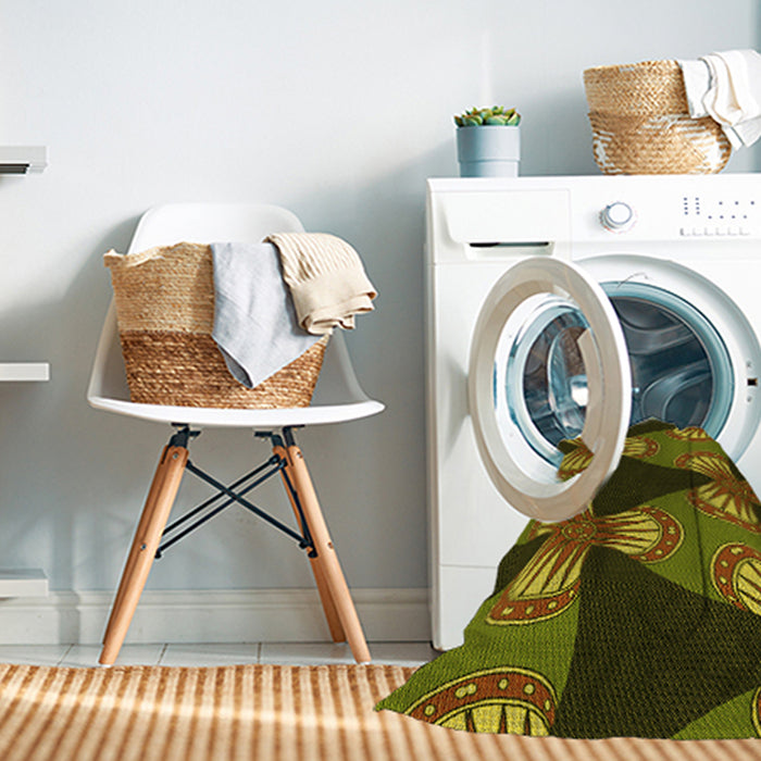 Machine Washable Transitional Bakers Brown Rug in a Washing Machine, wshpat310yw