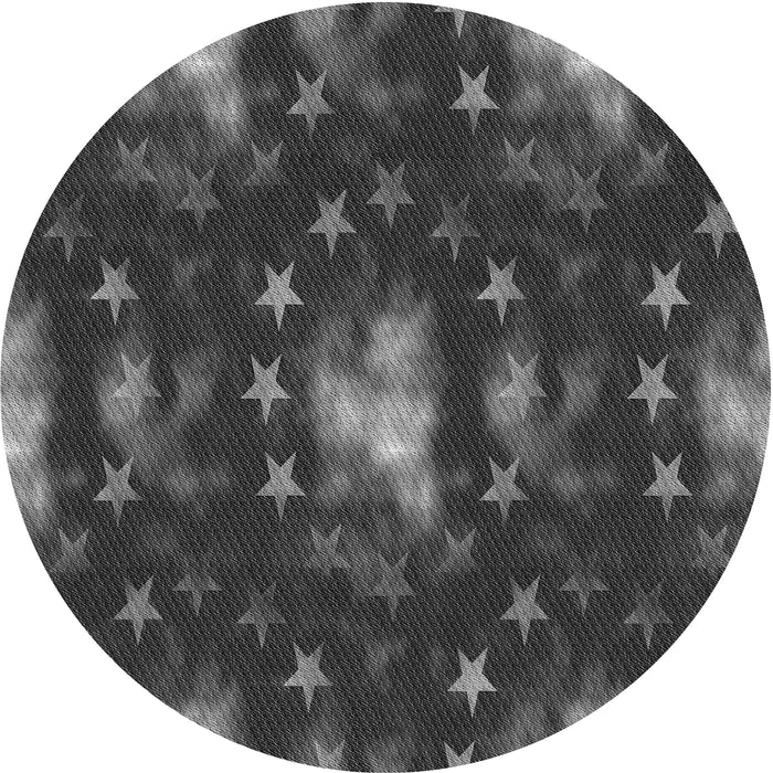 Square Patterned Charcoal Black Rug, pat3100gry