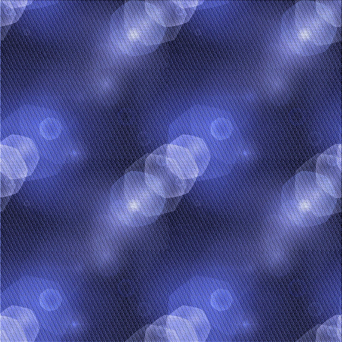 Round Patterned Denim Dark Blue Rug, pat3101blu