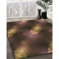 Patterned Light Brown Rug, pat3101brn