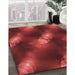 Machine Washable Transitional Cranberry Red Rug in a Family Room, wshpat3101rd