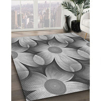 Patterned Cloud Gray Rug, pat3102gry