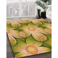 Patterned Yellow Rug, pat3102org