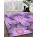 Machine Washable Transitional Orchid Purple Rug in a Family Room, wshpat3102pur