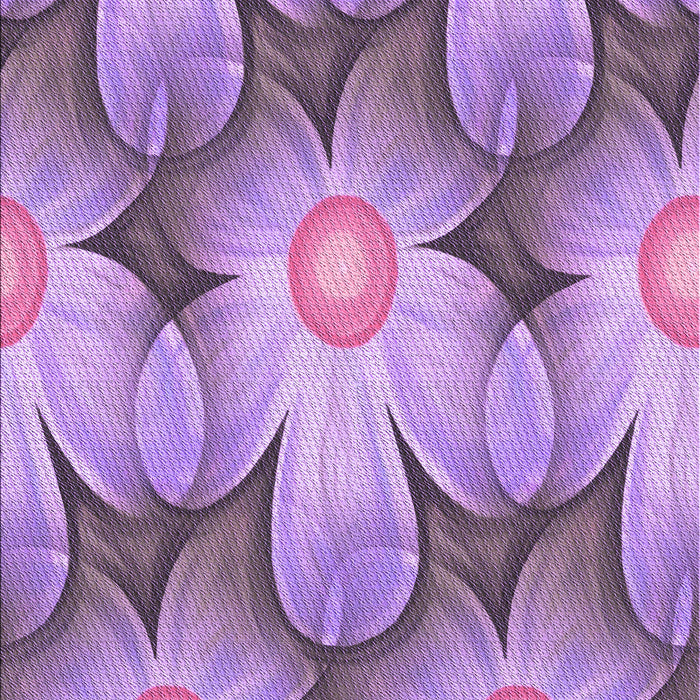 Machine Washable Transitional Orchid Purple Rug, wshpat3102pur