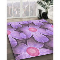 Patterned Orchid Purple Rug, pat3102pur