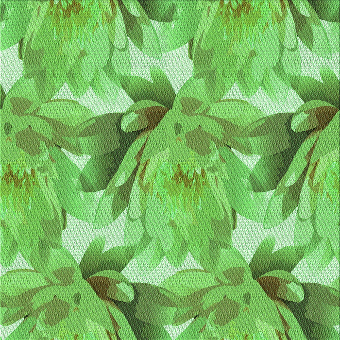 Round Patterned Emerald Green Rug, pat3103grn